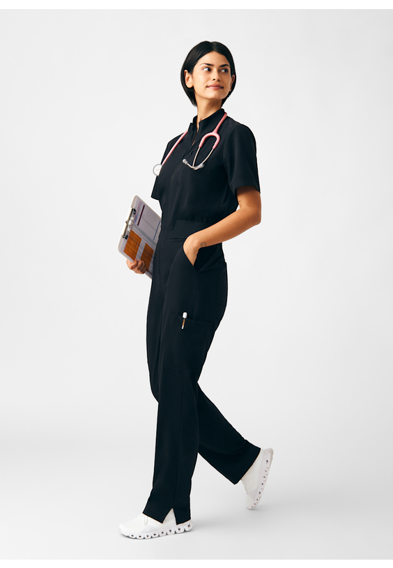 Beyond Happy Lucky 7-Pocket Zip Front Jumpsuit