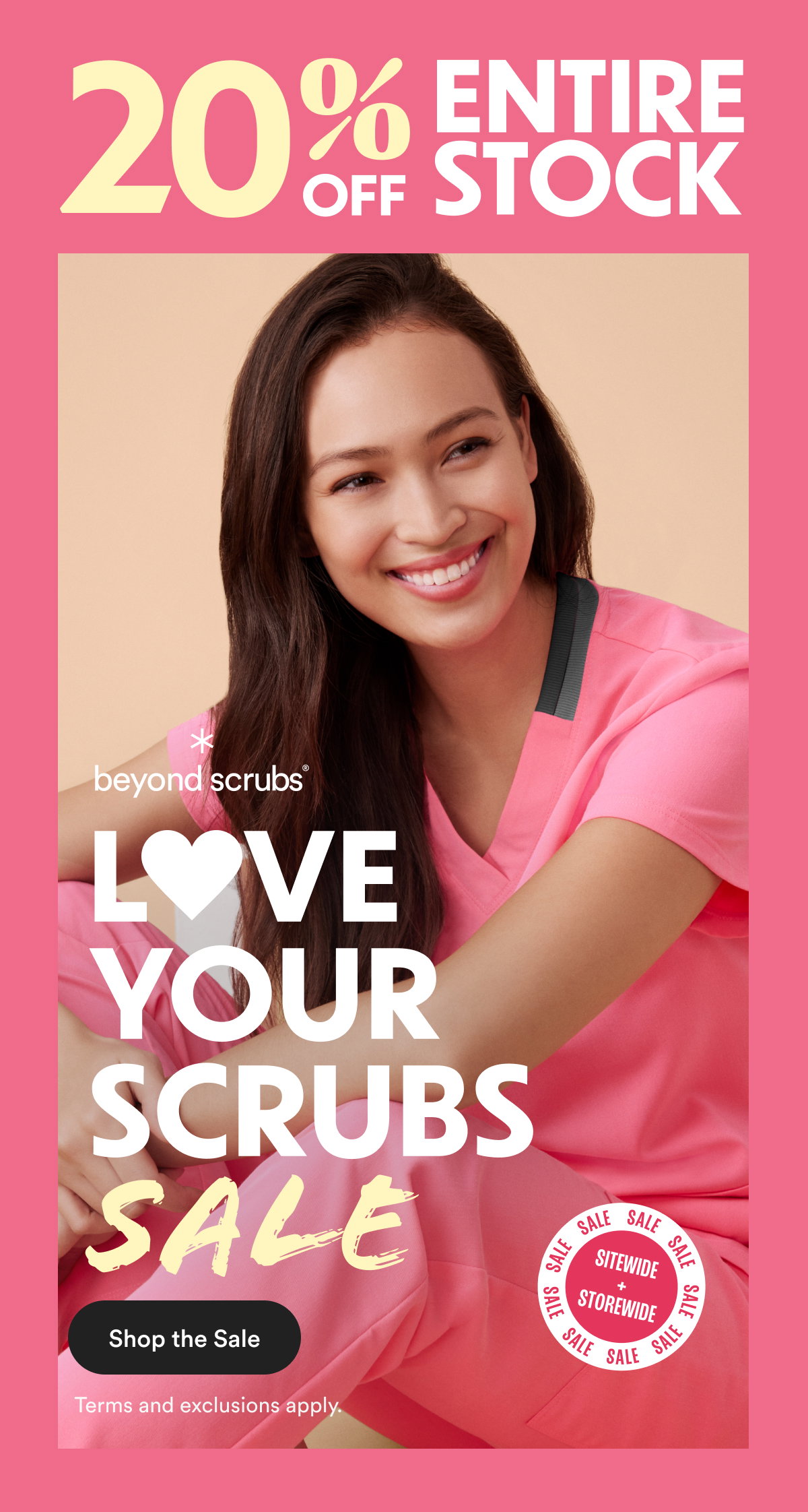 BEYOND SCRUBS SALE