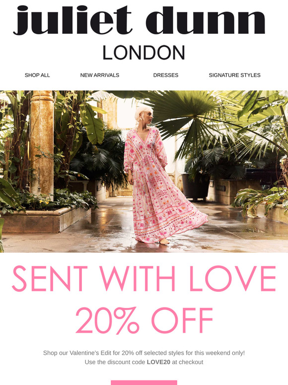 Sent With Love - Here's 20% Off!