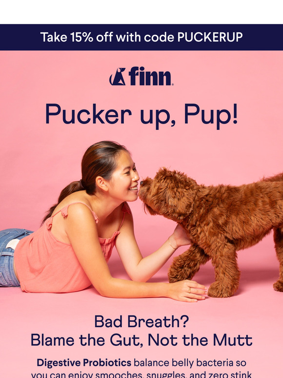 15% OFF 💋 Kiss Bad Dog Breath Goodbye!
