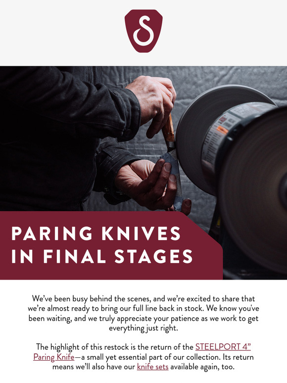 We’re Almost There – Paring Knives and Sets Are Coming Back