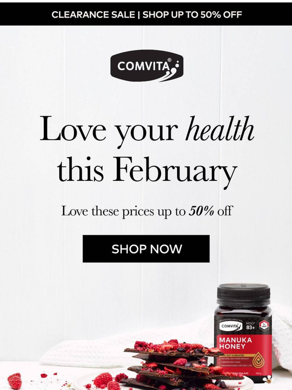 Love your health ❤️ Premium Mānuka Honey up to 50% off!