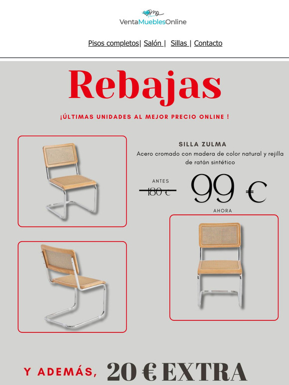🎁 ¡Tienes 20 € extra para gastar en nuestras rebajas! 🔥