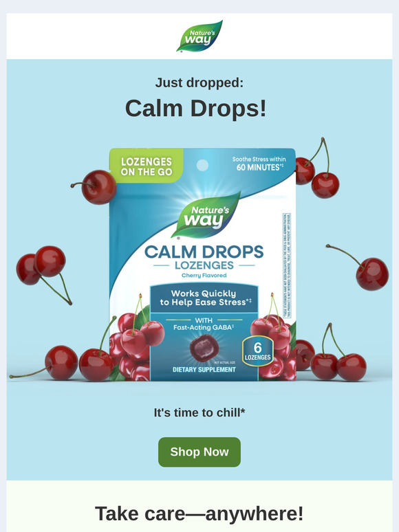 Just dropped: Calm Drops!
