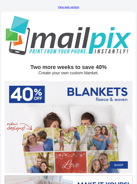 Sale on Custom Blankets!