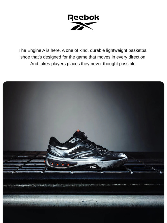 Introducing the Engine A. The future of Reebok Basketball is here.
