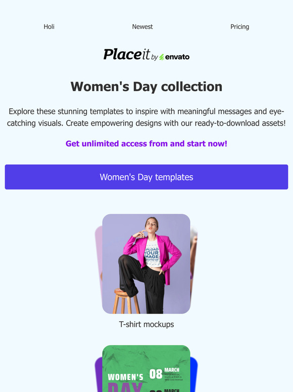 Inspiring Women's Day templates 💜