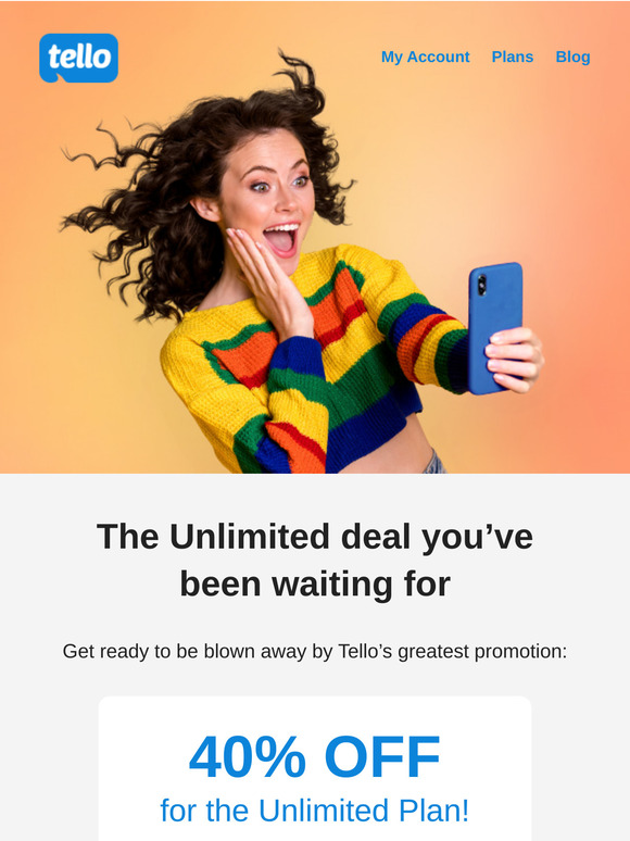 Best deal ever: 40% OFF Unlimited