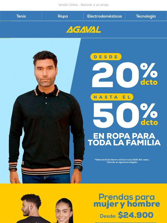 ¡Arma tu pinta hasta con 50% de DCTO!