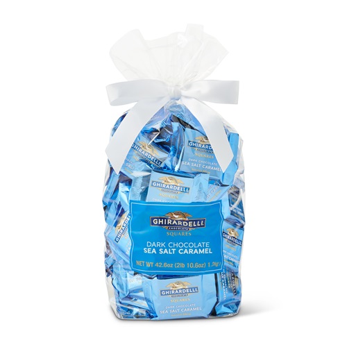 Dark Chocolate Sea Salt Caramel Squares Gift Bag