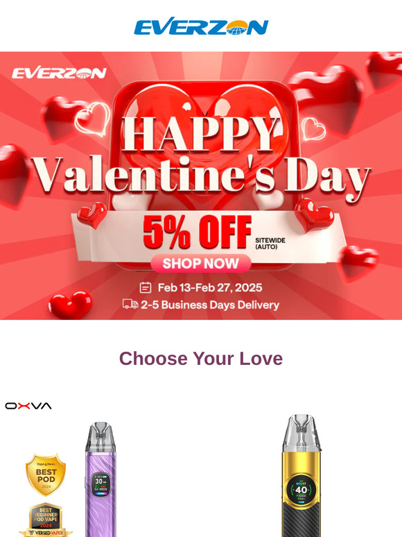 💘 Happy Valentine's Day! Enjoy 5% OFF Sitewide at Everzon!