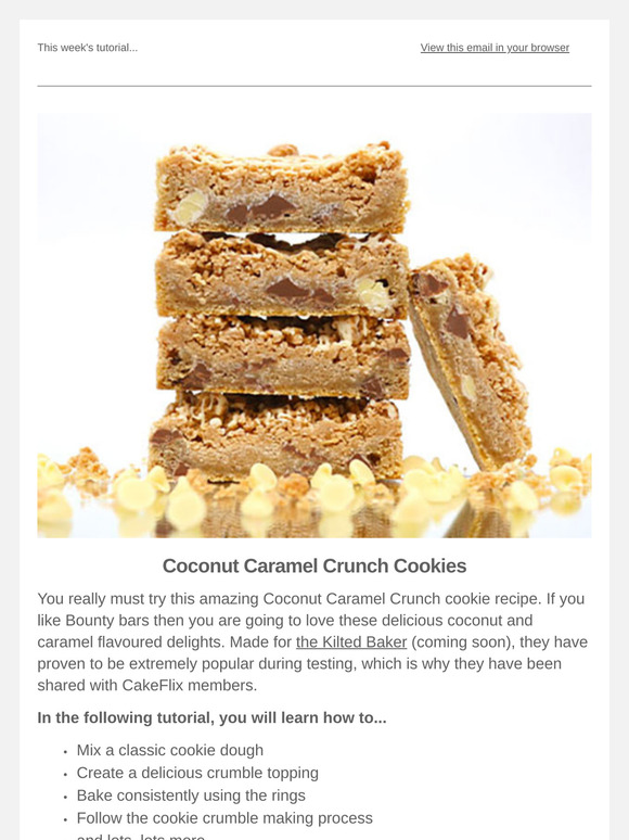 Tasty Coconut Caramel Crunch Cookies with Paul