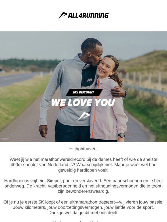💕 We love you. 10% korting profiteer snel