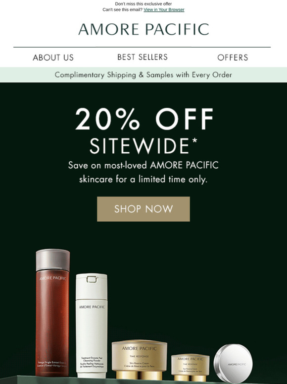 20% Off Sitewide: Limited Time Only!