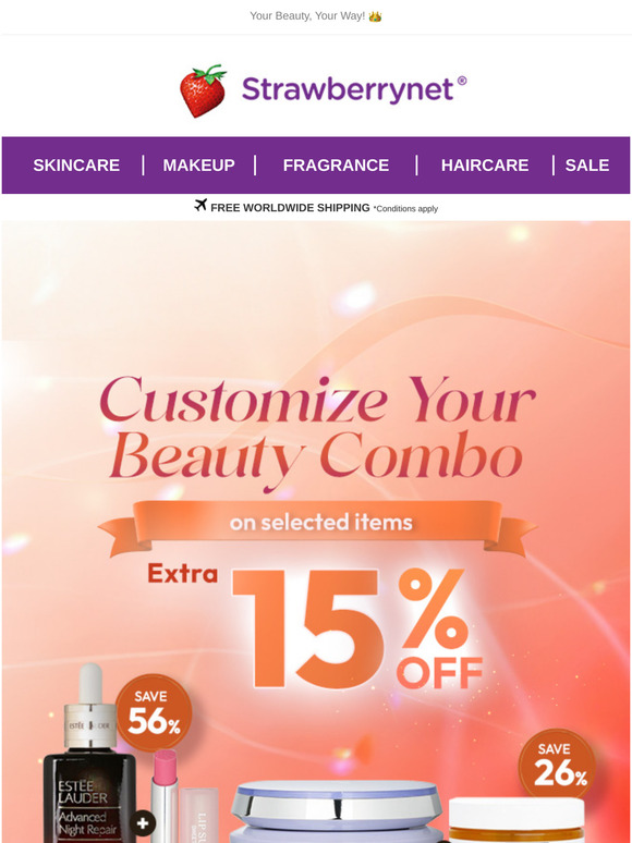 Extra 15% Off! Build Your🌈 Beauty Combo😉
