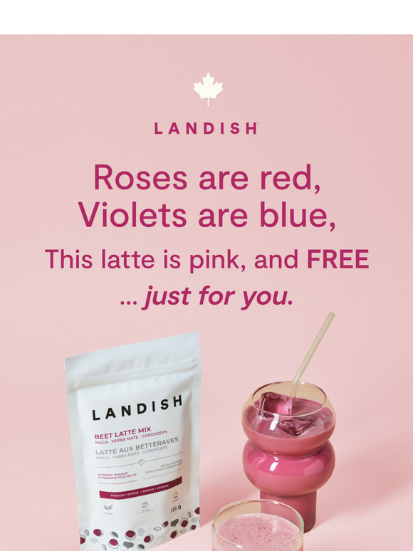 This (FREE) beet latte wants to spoon 🥄💘
