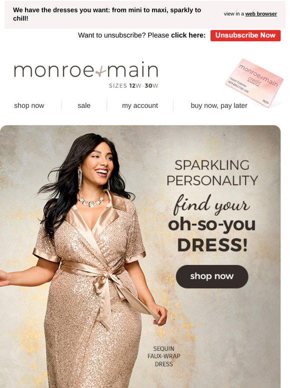 Monroe and Main: One-and-Done is the Word - Shop Dresses Inside... | Milled