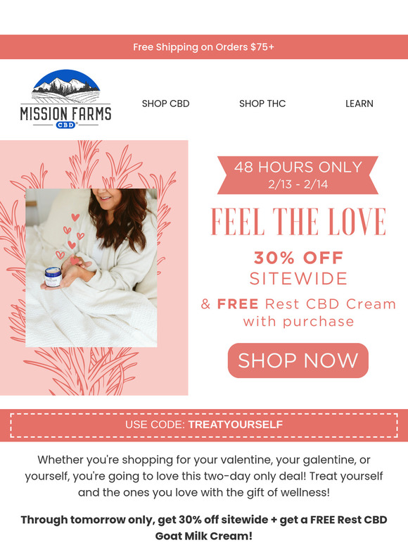 Feel the Love with 30% Off