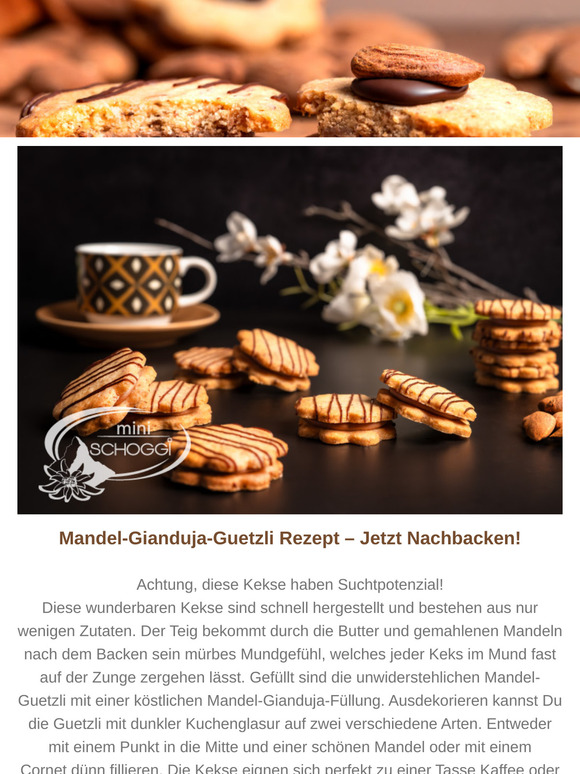 Entdecke unser unwiderstehliches Mandel-Gianduja-Guetzli Backenthusiast😋