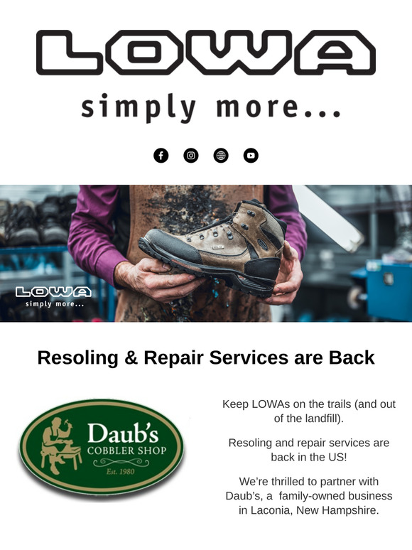 Resoling & Repair is Back!