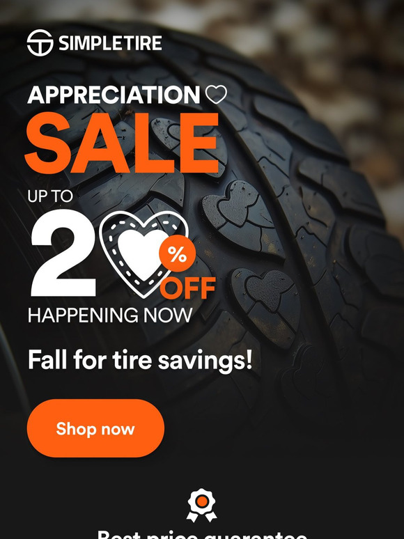 Don't Miss Out! Get the Best Price on Tires w/ Up to 20% Savings ✅