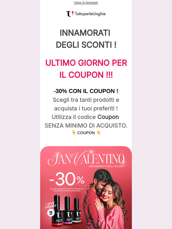❤️ Innamorati degli sconti di San Valentino !❤️