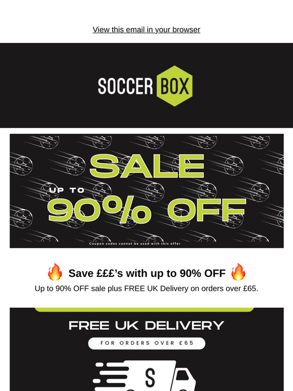 Score a deal on your team's kit ⚽️