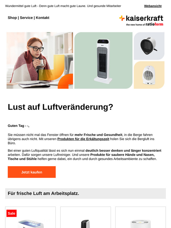 Hat es Sie auch erwischt? - Wir haben etwas gegen die Erkältungswelle!