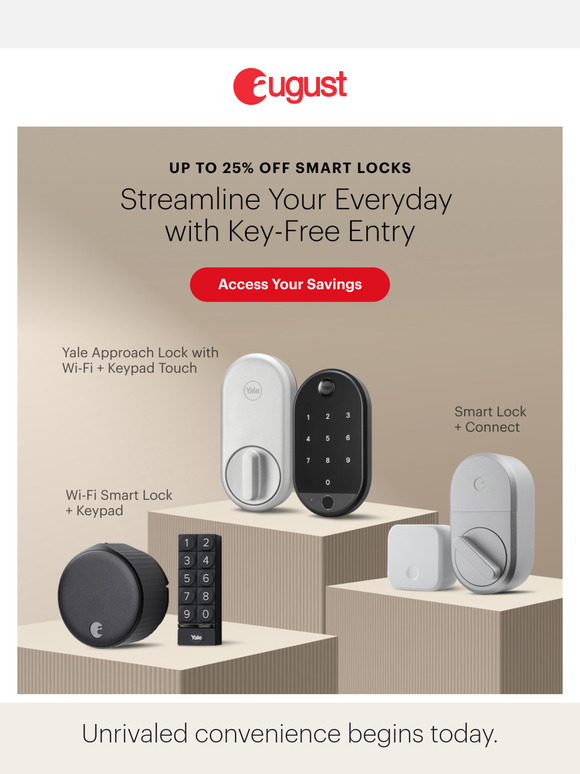 SALE | Up to 25% Off Smart Locks Start Today!