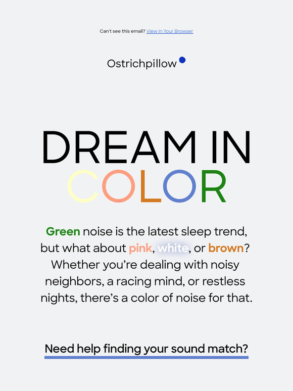 What’s your sleep sound color?