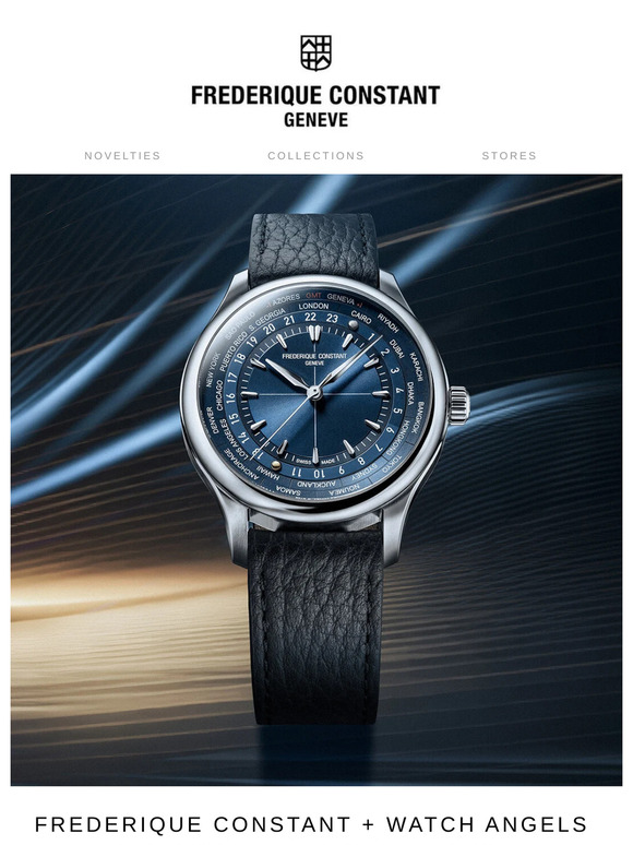 Discover the new Frederique Constant + Watch Angels Worldtimer Manufacture
