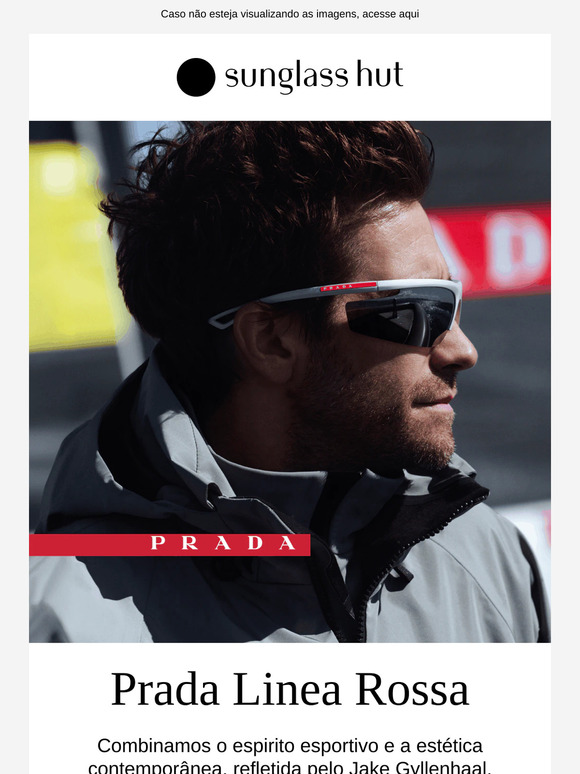 Jake Gyllenhaal com o novo Prada Linea Rossa