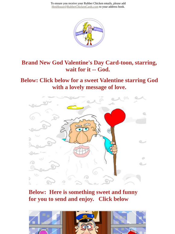 Brand New Valentine Card Starring God