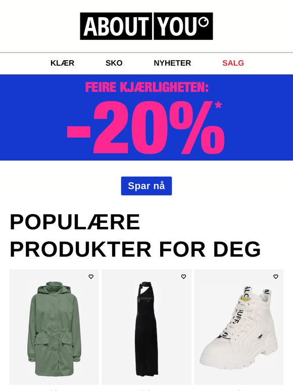 Feir kjærligheten: -20 %