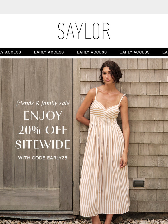 Early Access | 20% off Sitewide