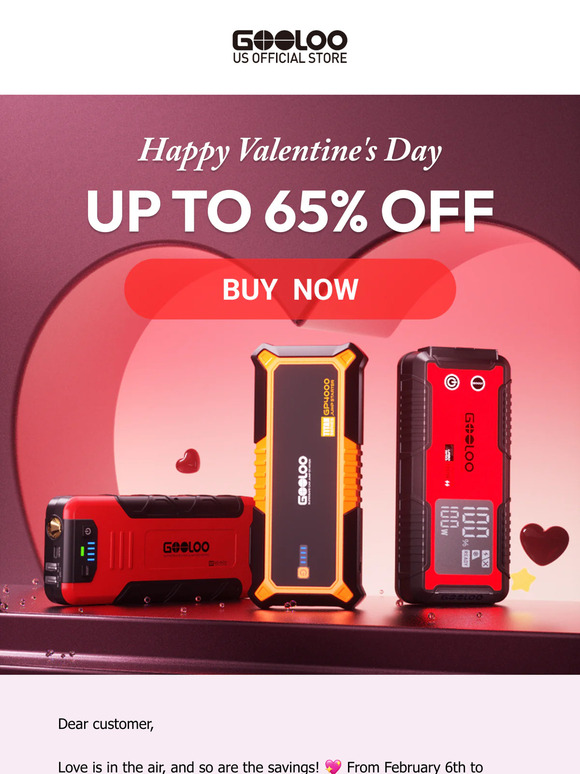 💘 Valentine's Day Special: Up to 65% OFF! Don't Miss Out!