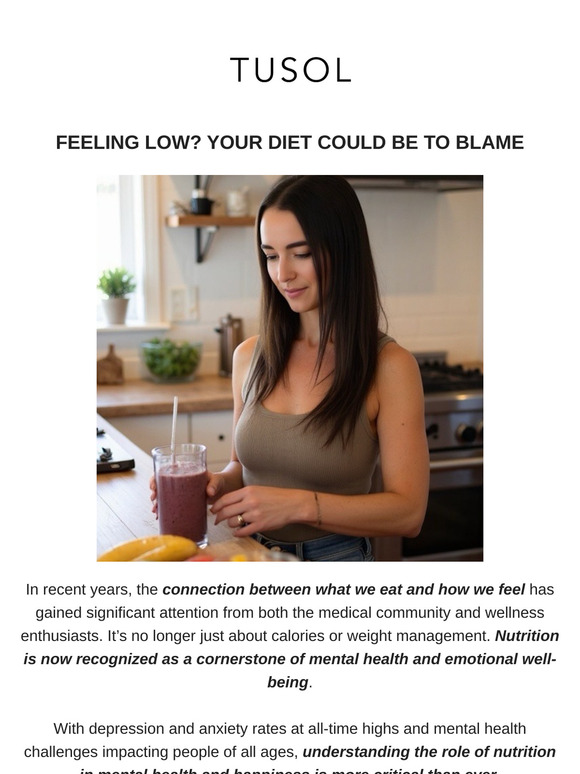 Is Your Diet Secretly Sabotaging Your Mental Health? 🥝