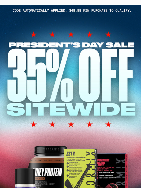 Presidents Day Sale: 35% off storewide!
