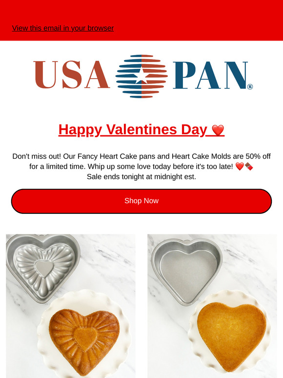 50% Off Heart Cake Pans – Limited Supply!