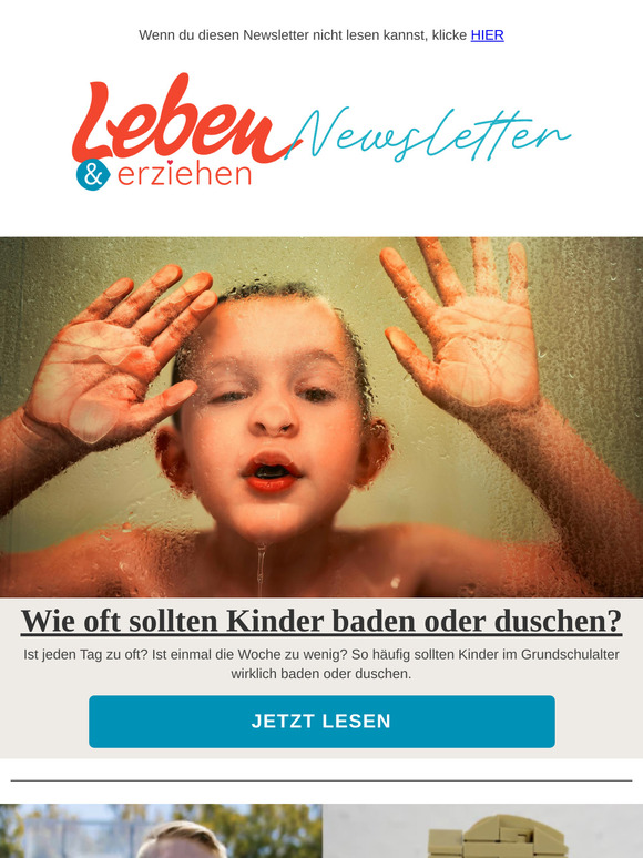 Wie oft sollten Kinder baden oder duschen?
