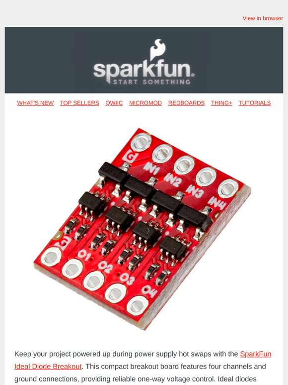 Your Ideal Match! Make the Ideal Diode Breakout All Yours.