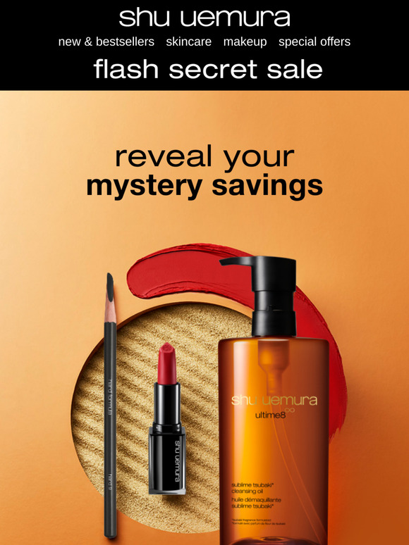 secret flash sale! unlock your mystery discount 🤍