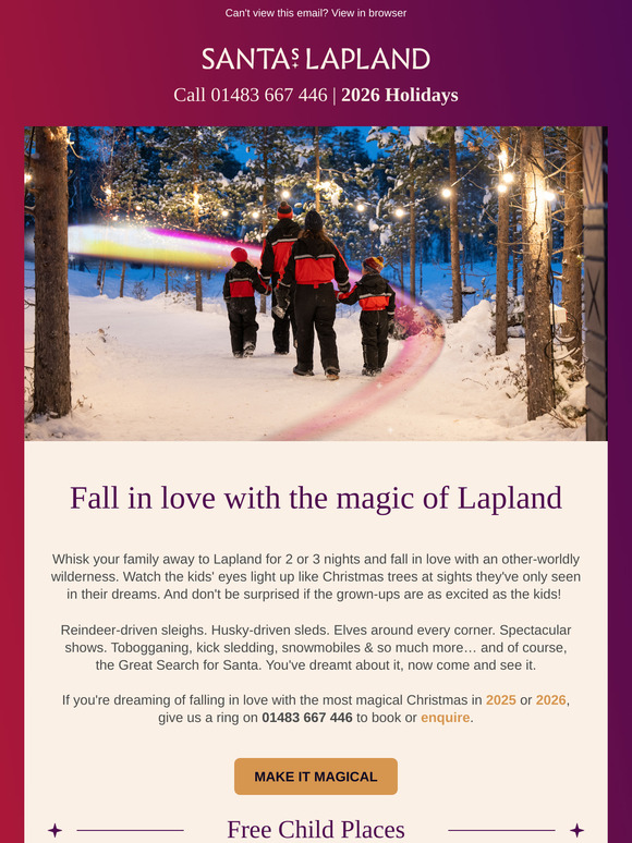 Fall in love with the magic of Lapland