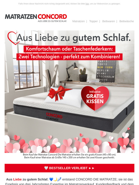 💖 Aus Liebe zu gutem Schlaf - unser Bestseller!
