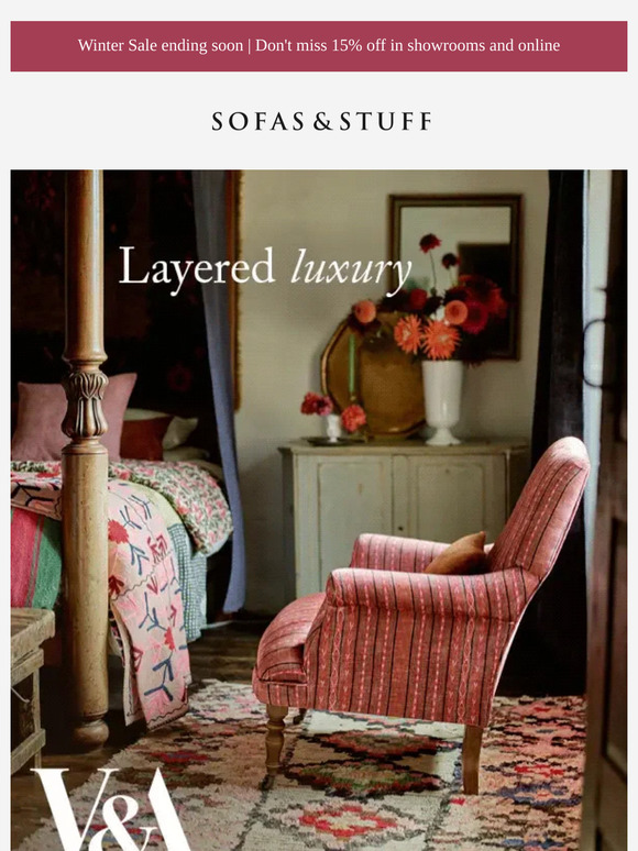 Discover luxuriously layered interiors with our new V&A patterned velvet collection