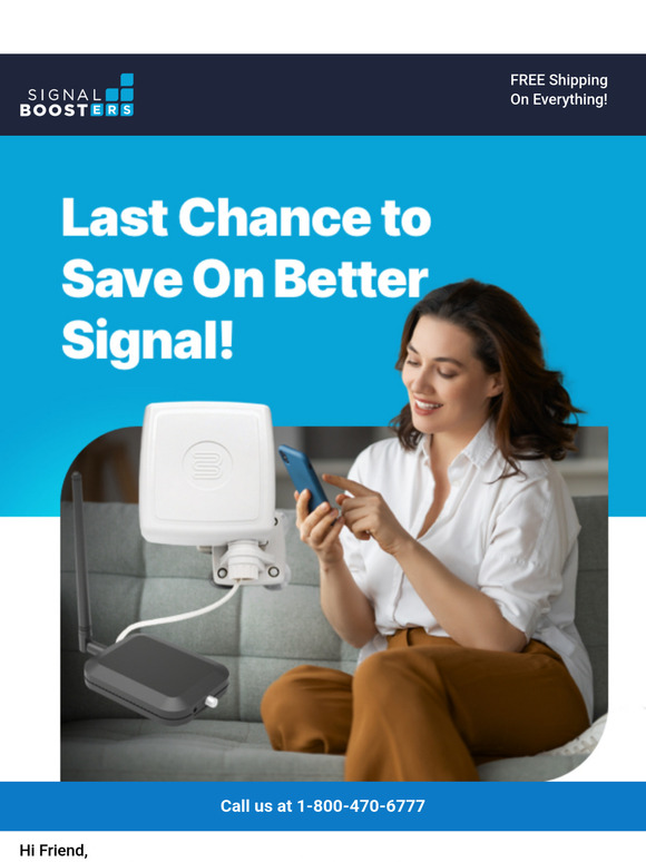Last chance to save on better cell signal in your apartment!