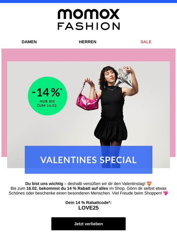 ❣️—, gönn dir 14 % Rabatt!