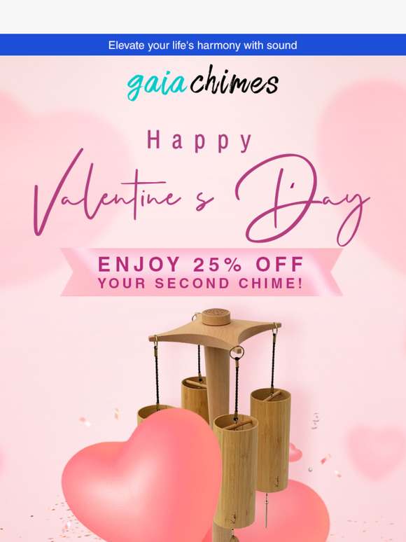 Celebrate Love with Gaia Chimes – Valentine’s Day Offer 💕