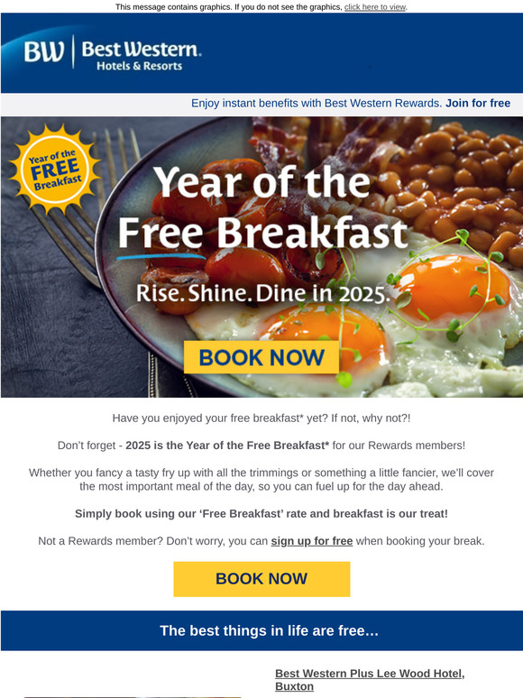 Fuel your adventures with FREE breakfast! 🍳