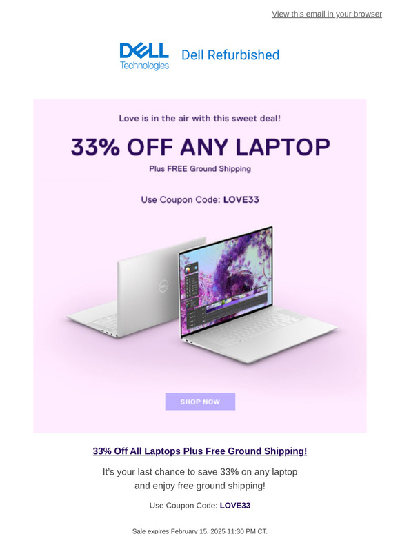 ⌛Last Chance! 33% Off Any Laptop